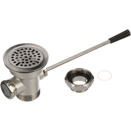 T&S Brass Waste Drain - 3" Sink Opening, Lever (Part Number: B-3960)