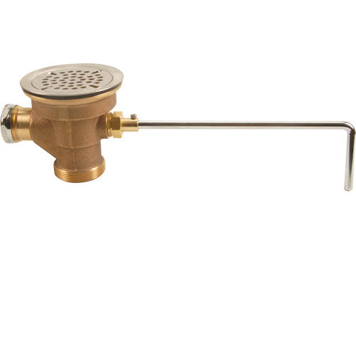 Fisher Faucet Waste,Twist , Brass,W/Ss Valve Part 22438