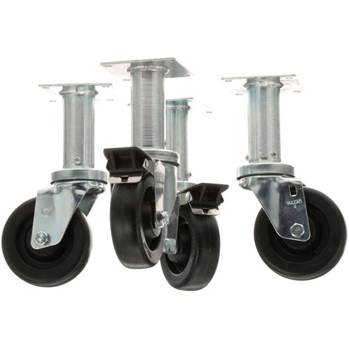 Pitco Casters , 4"Wheel,9"Lift, 4 Pk Part -B3901504