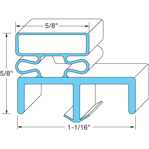 Nor-Lake Door Gasket 38 1/2" X 79" Part NOR003724