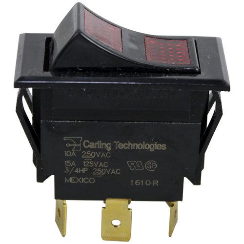 Southbend Switch DPDT Center-Off 7/8" x 1-1/2" (Part Number: PE-191)