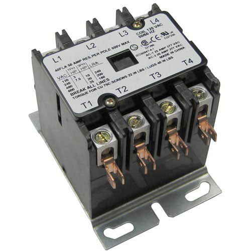 Continental Refrigerator Contactor 4P 40/50A 120V Part 4P50A120 - Parts Direct Group