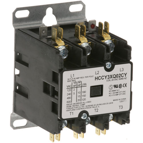 Accutemp Contactor 3P 30/40A 24V (Part Number: AT0E-1587-4) - Parts Direct Group