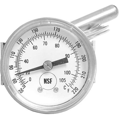 FWE Temp Gauge 20-220F, U-Clamp Part -T-METER H1