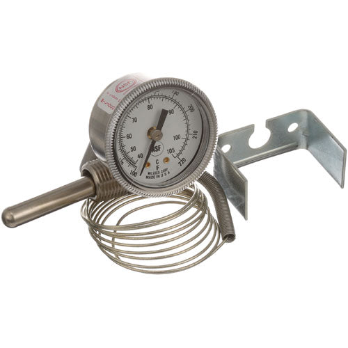 American Dish Service Gauge, Temperature - 100-220, Rear Palnut Part 299-1004 - Parts Direct Group