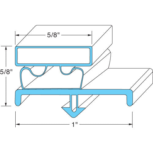 Beverage Air Door Gasket 22"X24" Part 703-589C