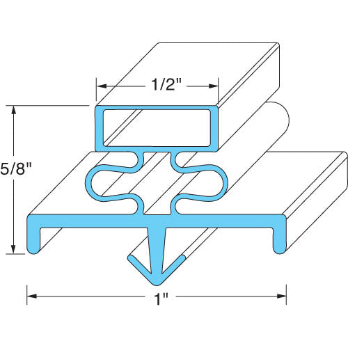 Delfield Door Gasket 25-1/4" x 25-1/2" (Part Number: MCC14497 OBS @ DEL)