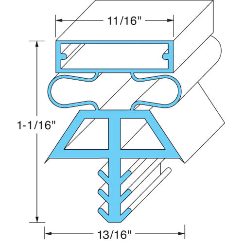 Vollrath/Idea-Medalie Door Gasket 36 1/4" X 78" Part 225251075