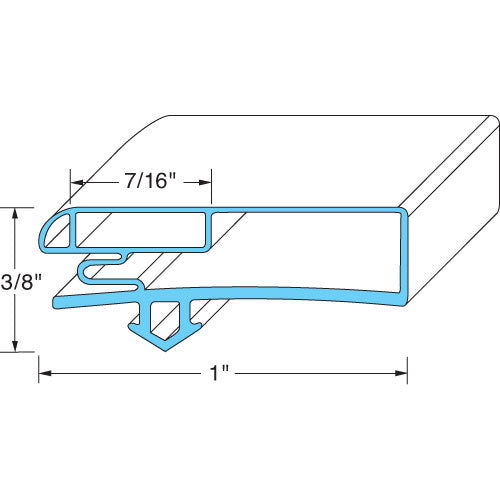 Anthony Door Gasket 28-3/4 W X 71-7/8 L D2D Part 02-14160-2008