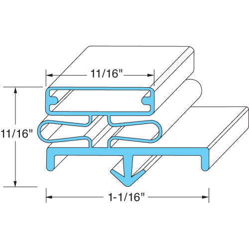 Glass Pro Door Gasket 23 1/2" X 32 1/2" Part 06001304