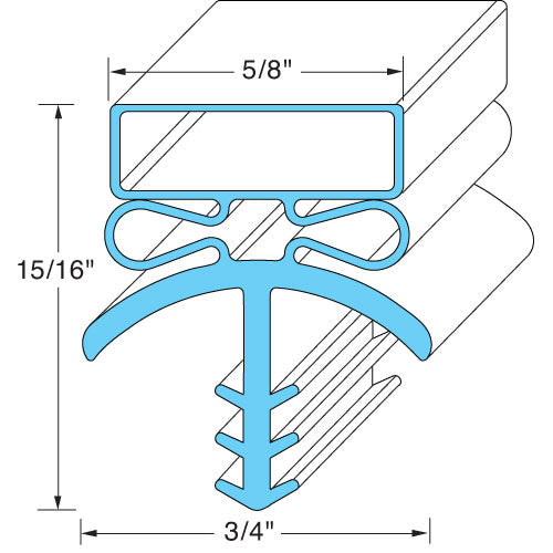 Bally Door Gasket Part 16546 - Parts Direct Group