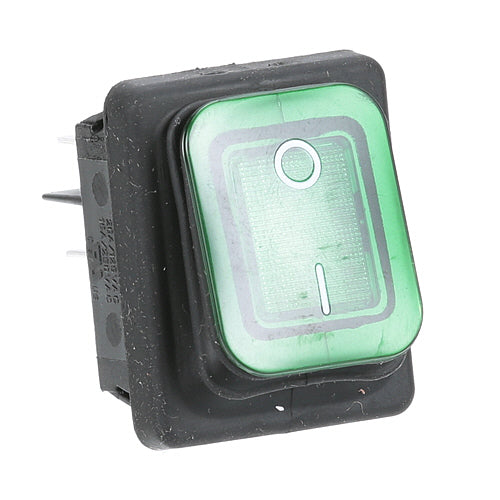 Prince Castle Switch - Rocker, Lighted (Green) Part PC197-006 - Parts Direct Group